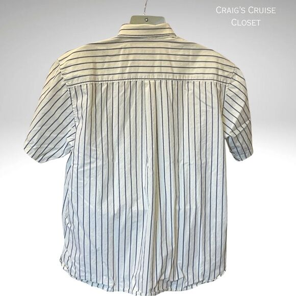 Izod Casual Button Down Shirt Black and Yellow Men Size XL - Picture 2 of 11